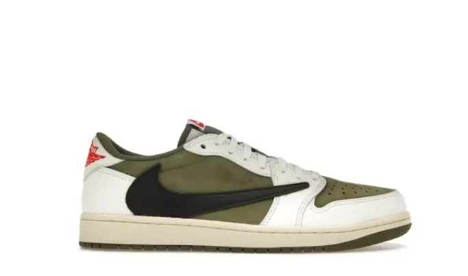 Jordan 1 Retro Low OG SP Travis Scott en verde oliva medio