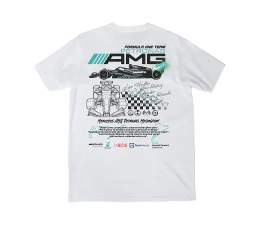 Camiseta Urban Style. AMG F1 en blanco
