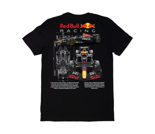 Camiseta Urban Style. RED BULL F1 en negro