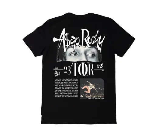 Camiseta Urban Style. 23 TOUR en negro
