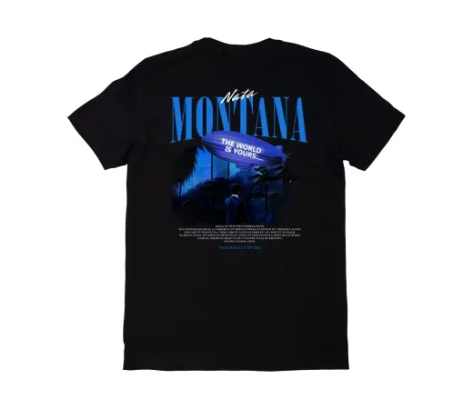 Camiseta Urban Style. NATA MONTANA negro