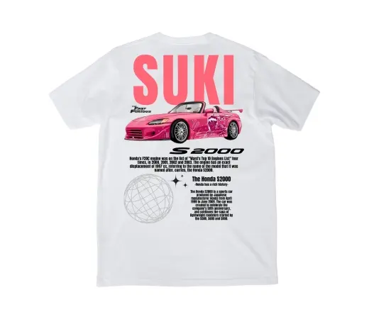 Camiseta Urban Style. SUKI en blanco 