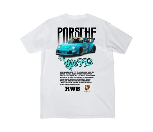 Camiseta Urban Style. TYPE 993 en blanco 