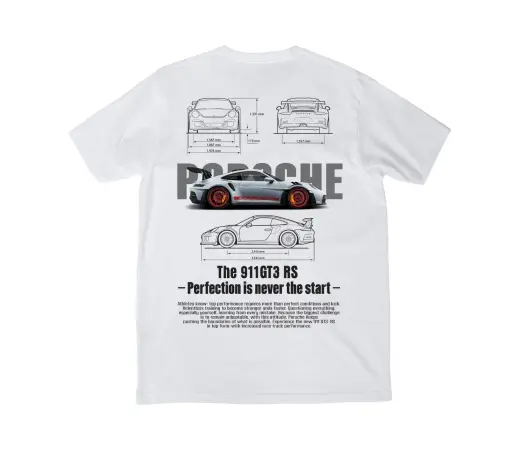 Camiseta Urban Style. 911 en blanco y negro