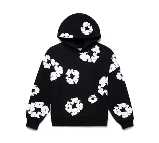 Sudadera en denim Tears The Cotton Wreath en negro