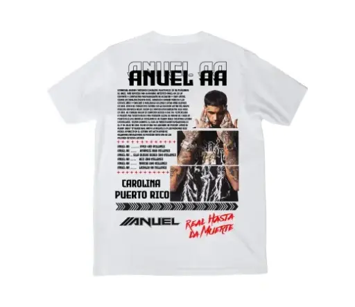 Camiseta Urban Style. Anuel en blanco