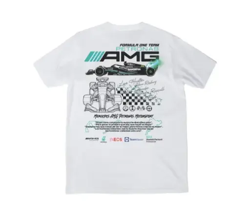 Camiseta Urban Style. AMG F1 en blanco