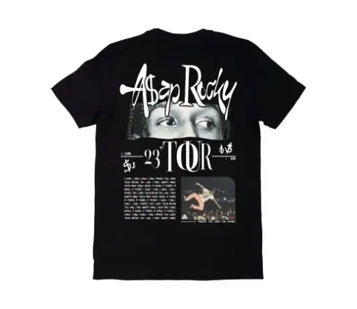 Camiseta Urban Style. 23 TOUR en negro