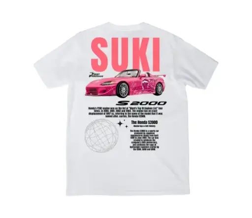 Camiseta Urban Style. SUKI en blanco 