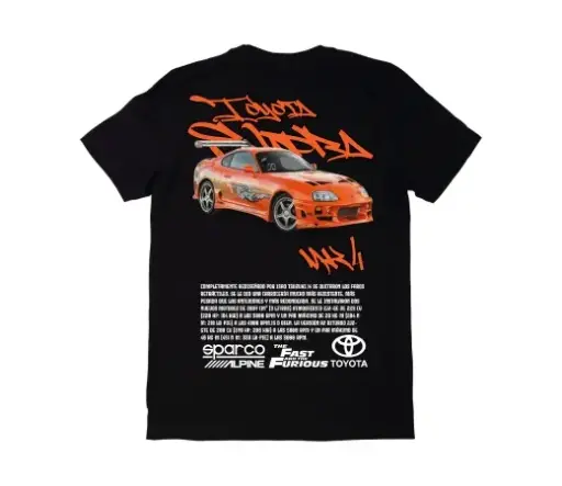 Camiseta Urban Style. SUPRA MK4 en negro